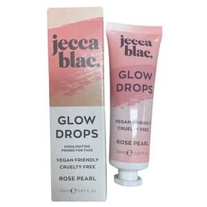 Jecca Blac Glow Drops Highlighting Makeup Primer ROSE PEARL .67 oz New!